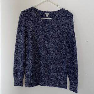 L.L Bean Blue Knit Sweater
